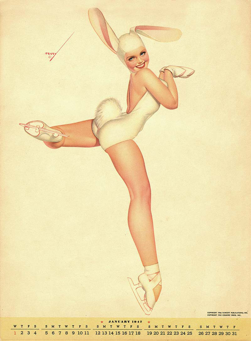 Vintage pin up paintings