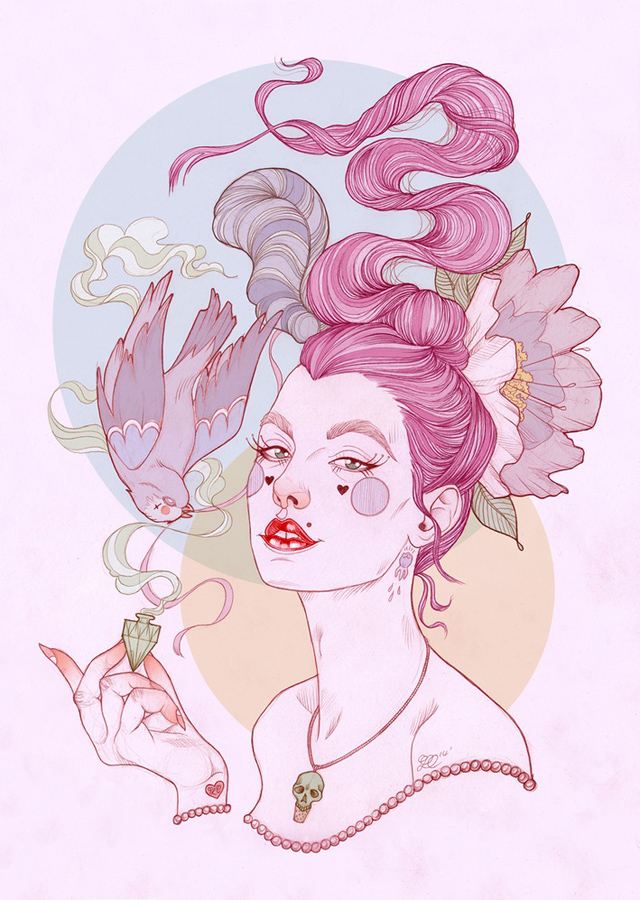 Tattoo inspired art by Liz Clements (15)