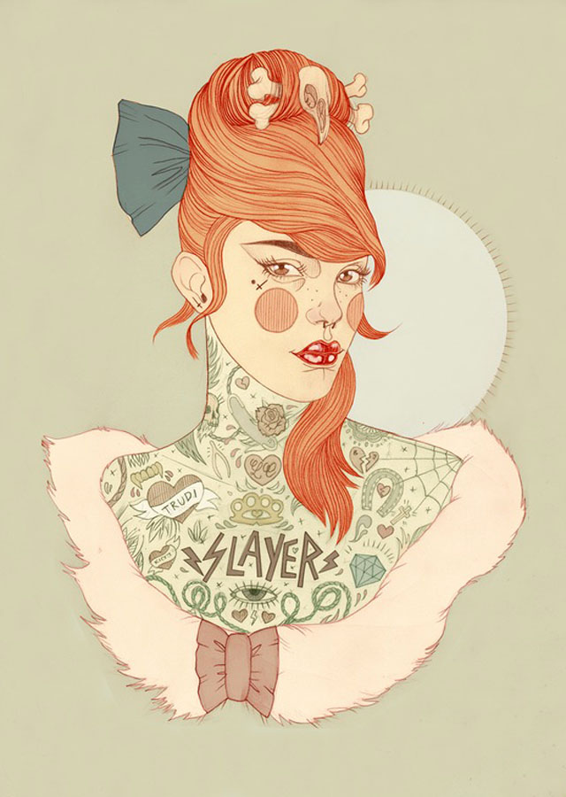 Tattoo inspired art by Liz Clements (2)