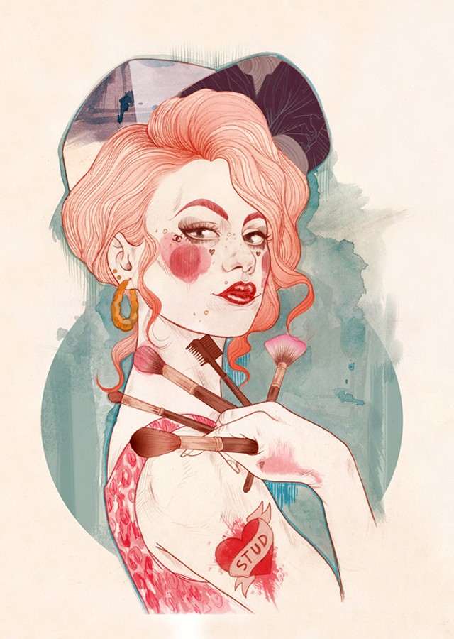Tattoo inspired art by Liz Clements (3)
