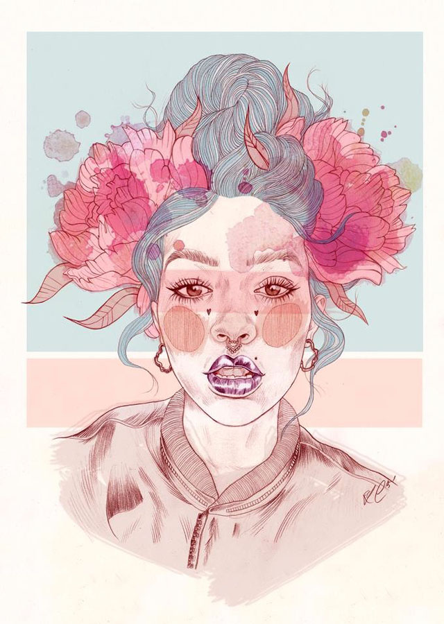 Tattoo inspired art by Liz Clements (7)