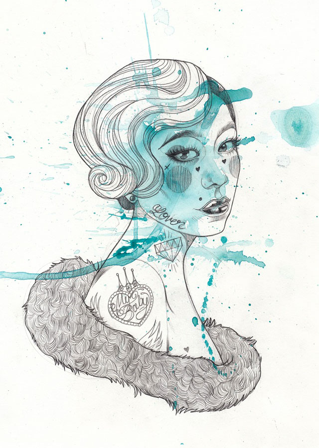 Tattoo inspired art by Liz Clements (8)