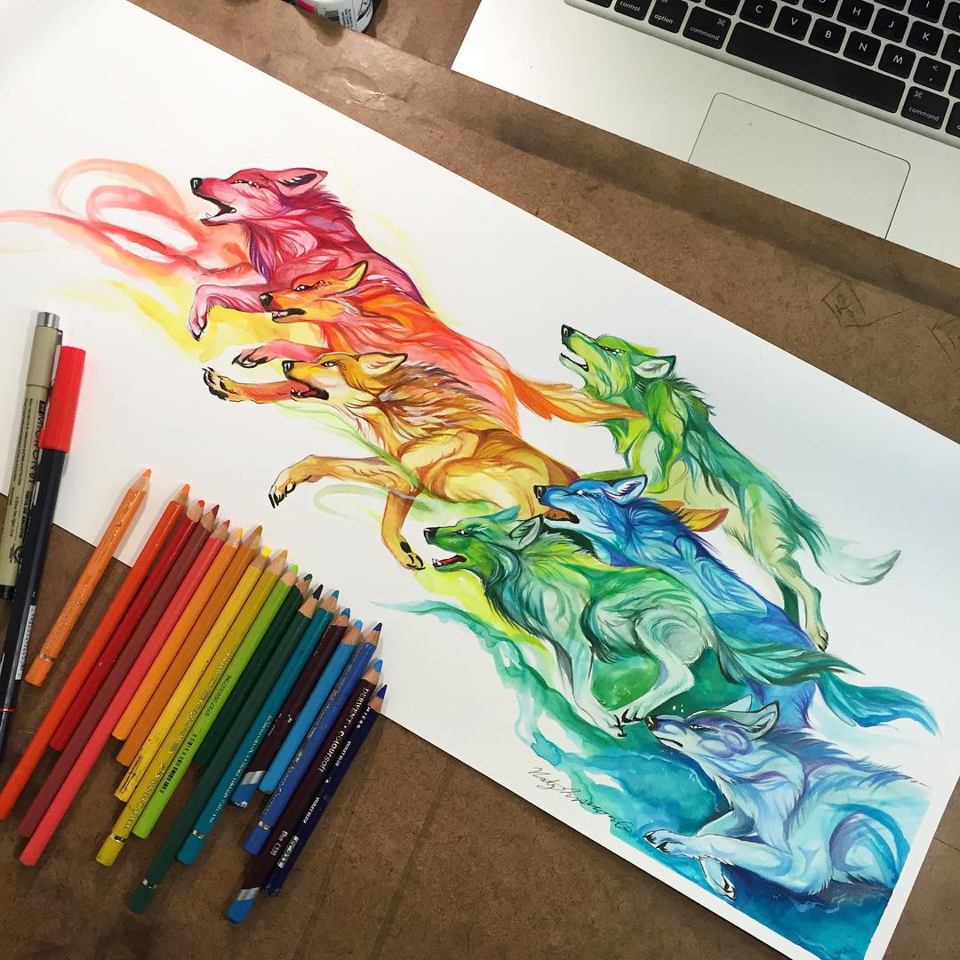 Pencil_Marker_Animal_illustrations_By_Katy_Lipscomb