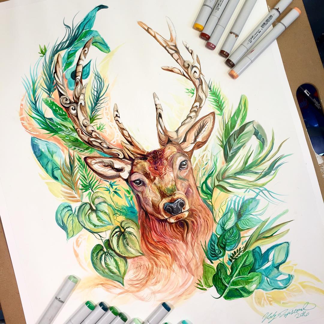 Pencil_Marker_Animal_illustrations_By_Katy_Lipscomb (15)
