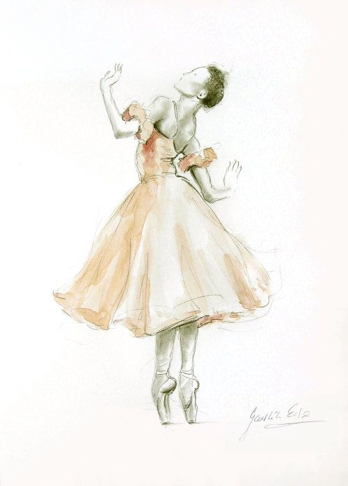 Paintings and Illustrations of Ballet Dancers (2)