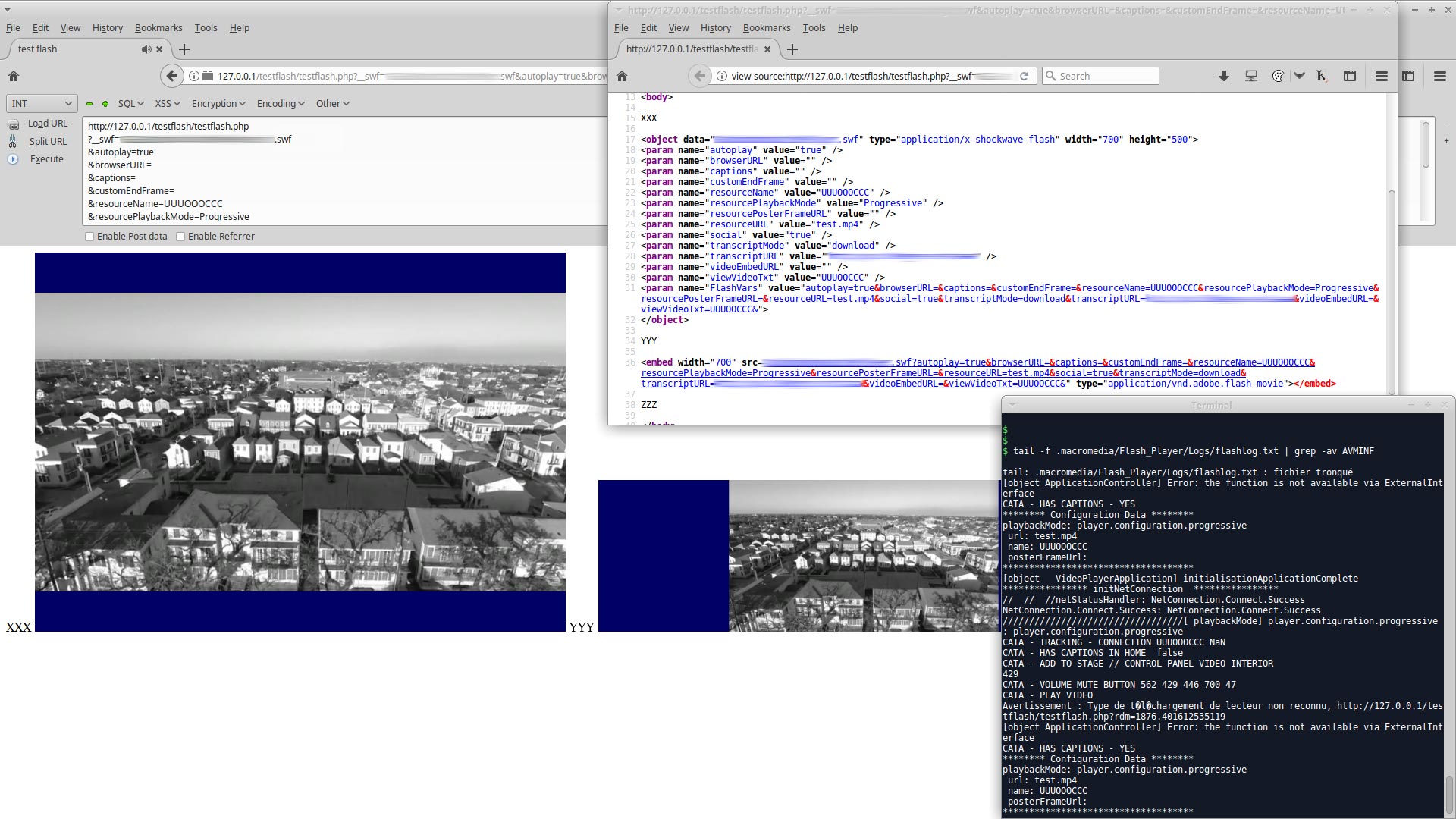 Embedded Macromedia Flash software architecture