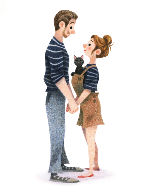 couple Illustration by Genevieve Godbout