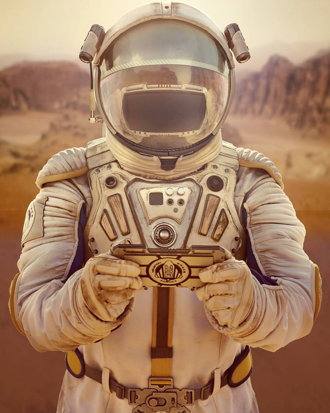 conceptual art photography astronaut, spaceman