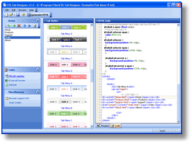 CSS Tab Designer screenshot