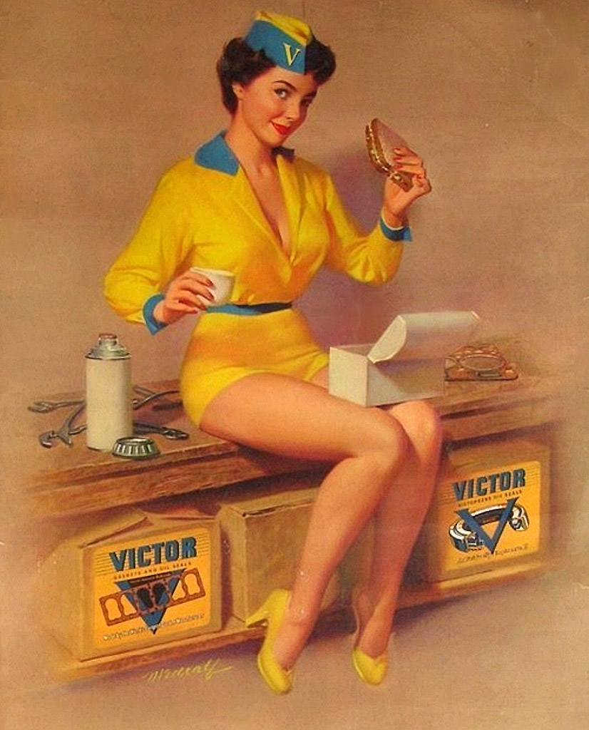 Picture of Vintage Pin-Up Girl. 