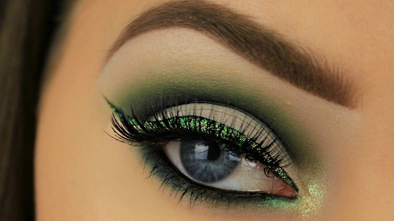 st patricks day eyes makeup