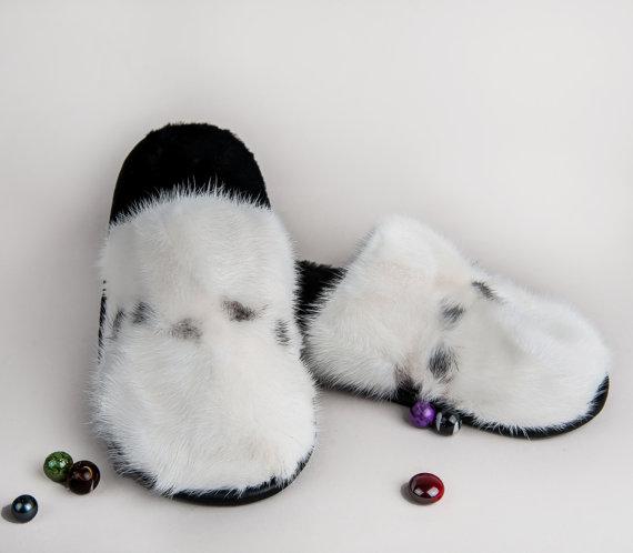 Natural Mink Slipper