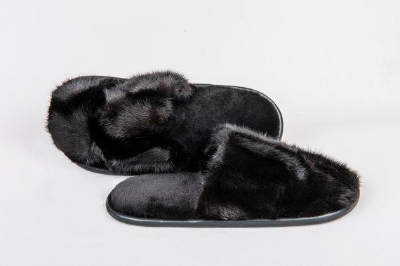 Natural Mink Slipper