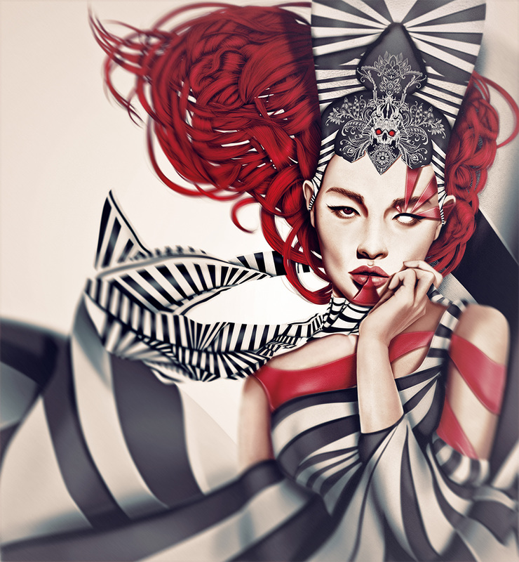 digital portrait paintings
