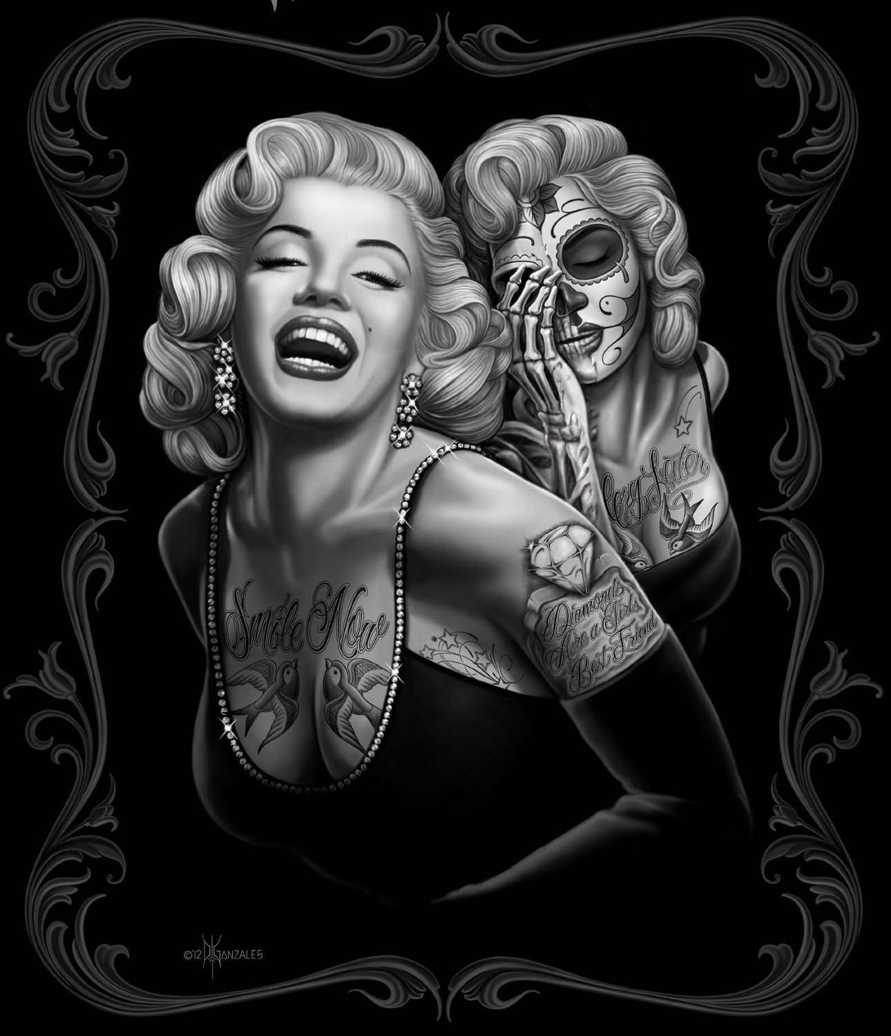 Marilyn Monroe Tattoo Art