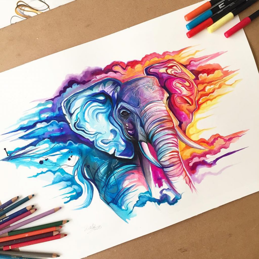 Colorful Pencil And Marker Illustrations By Katy
