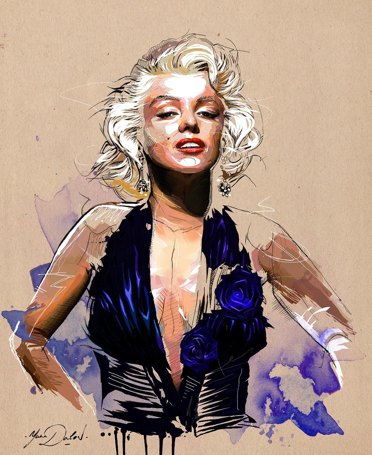 marilyn_monroe by Yann Dalon