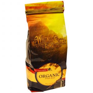 Mt. Whitney Coffee Roasters, Organic Ground Coffee, French Roast.