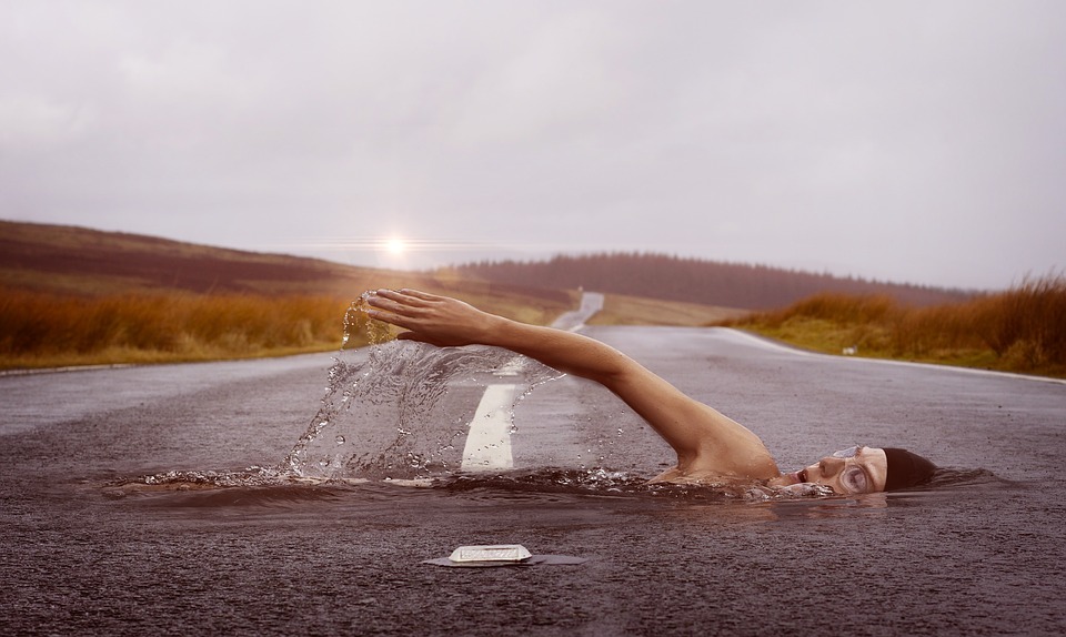 swimmer-how to make photo manipulation in photoshop