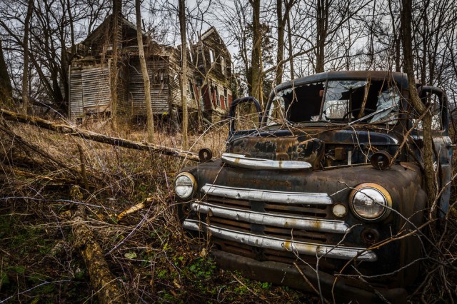 An abandoned house in Seneca Lake, New York.