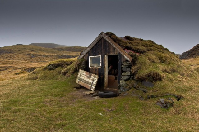 Iceland. The real hobbit hut