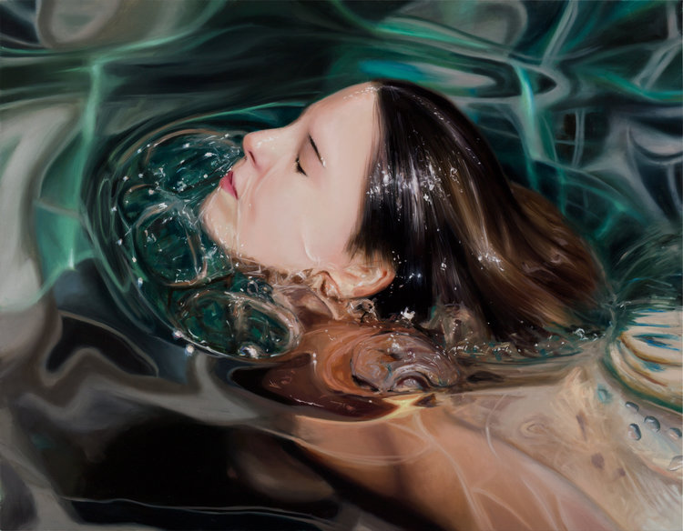 underwater oil paintings
