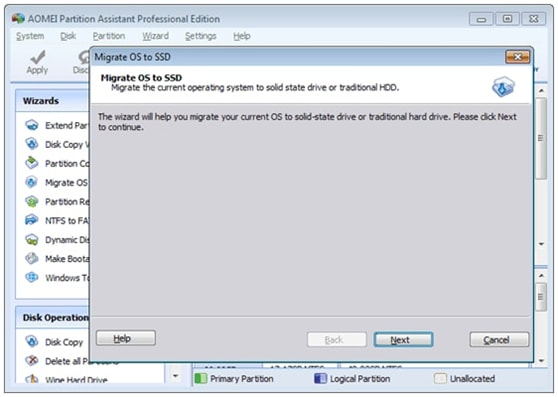 Free Transfer OS from HDD to SSD with AOMEI Partition Assistant 6.3