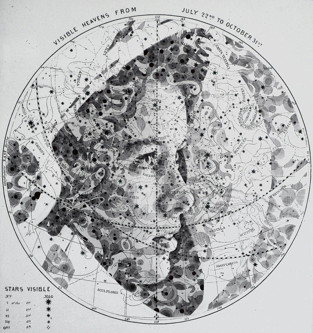 Ed Fairburn Creates Portraits on the Geographical Maps.