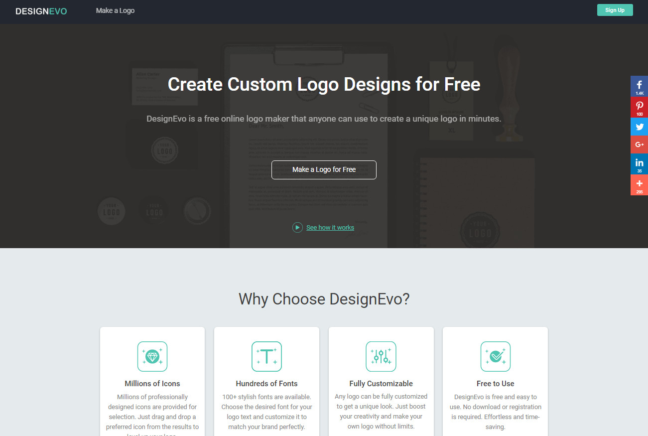 Designevo Free Online Logo Generator