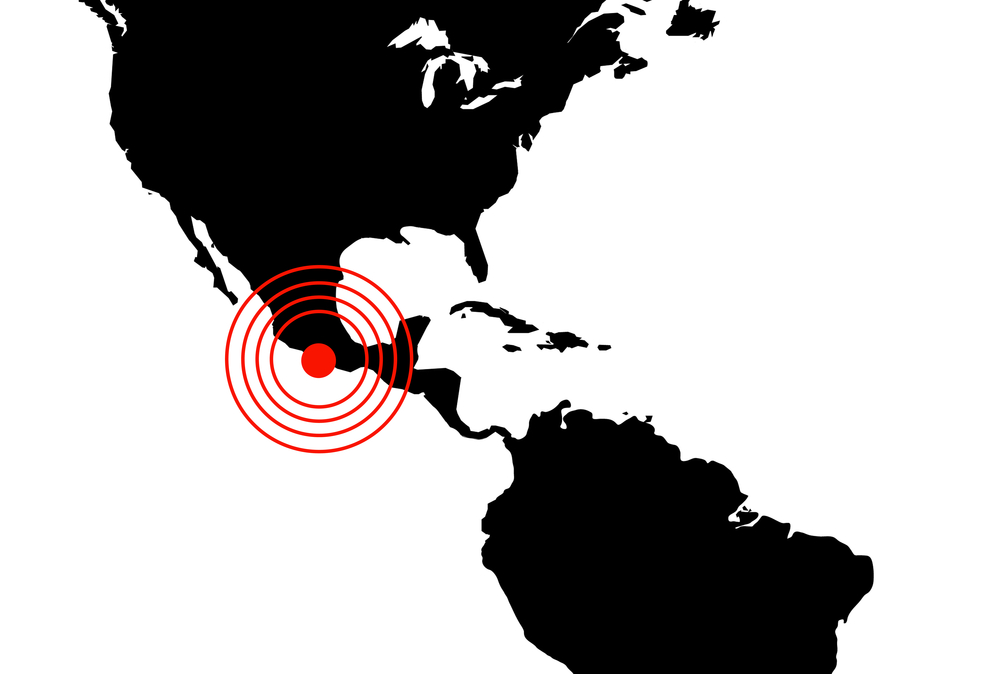 Earthquake in Mexico, illustration
