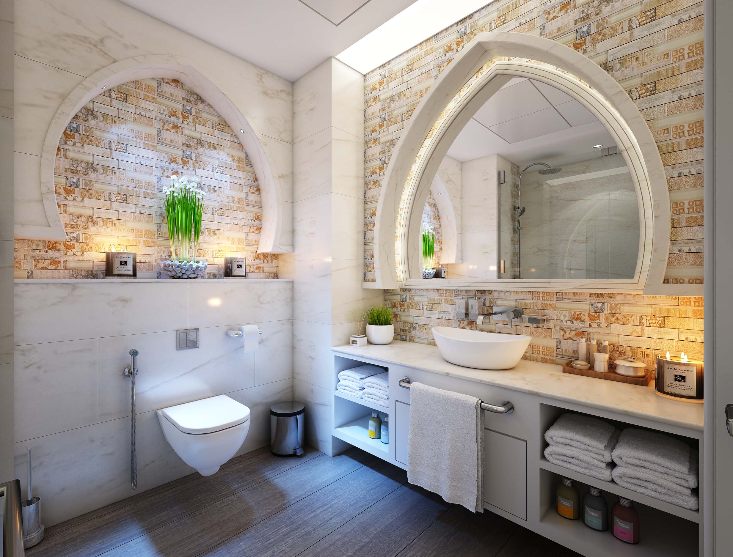 start a bathroom renovation project.