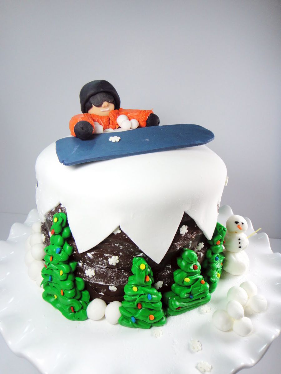 snowboarding cake ideas