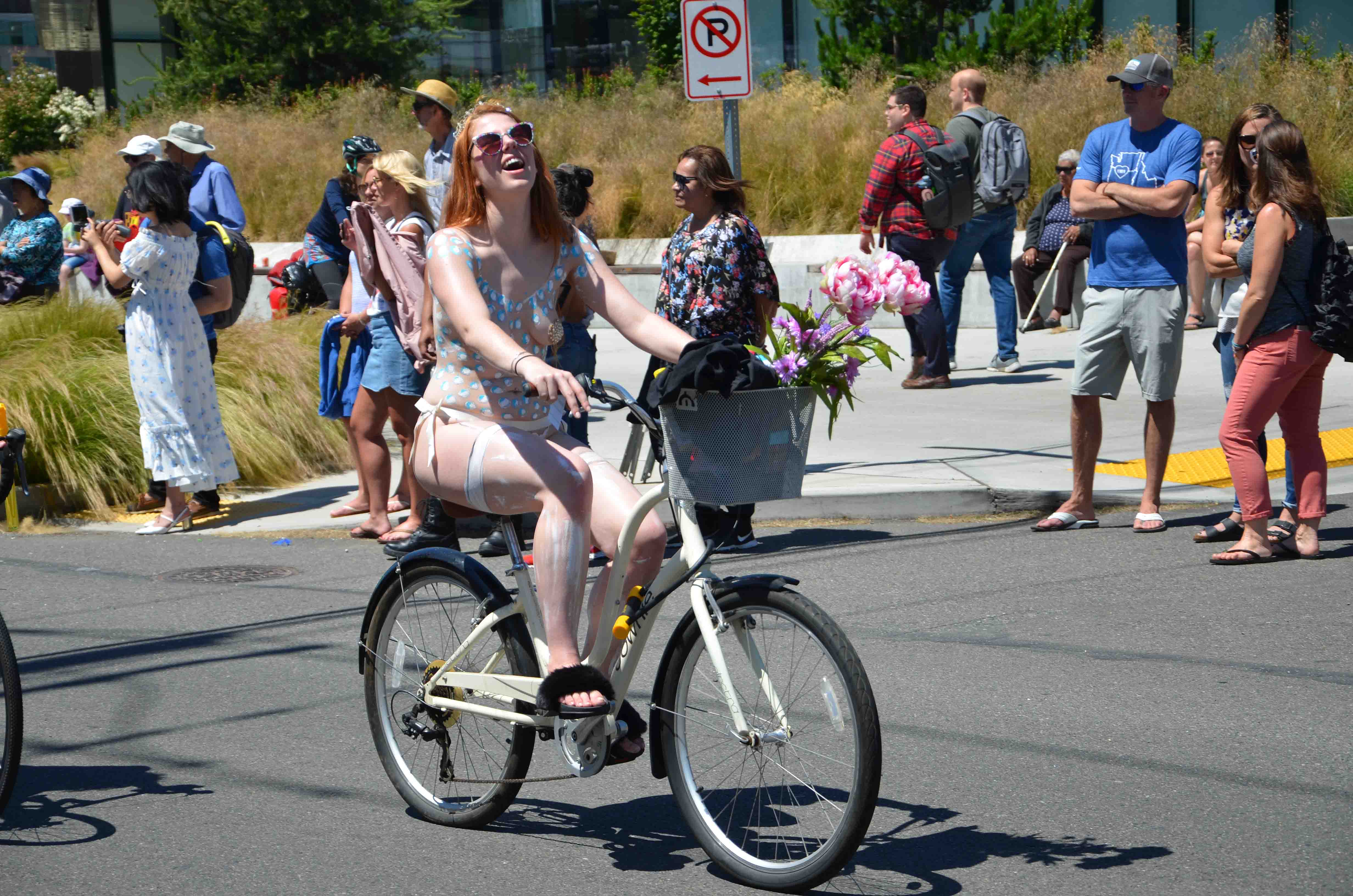 World Naked Bike Ride Seattle. 