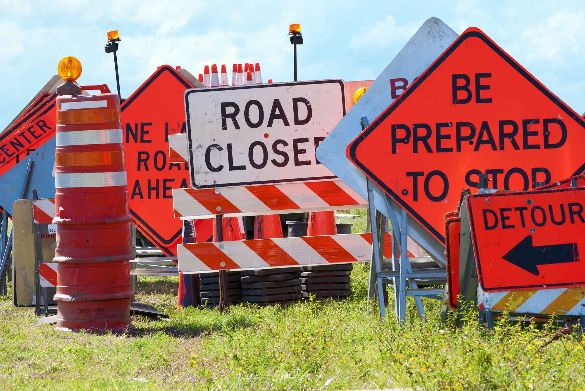 road signs montage