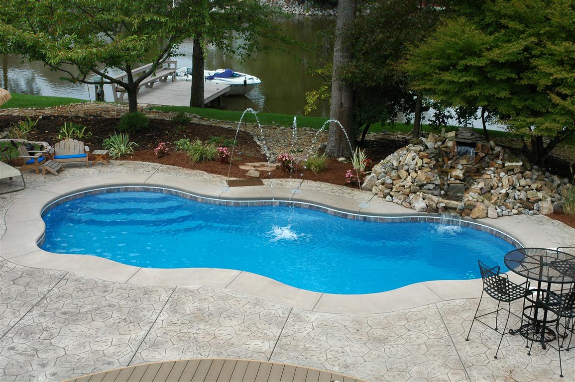 fiberglass pool.