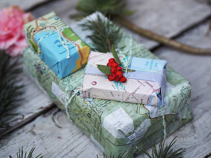 map-gift-wrapping-paper ideas