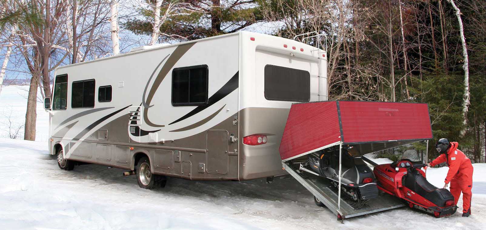 winter RV camping