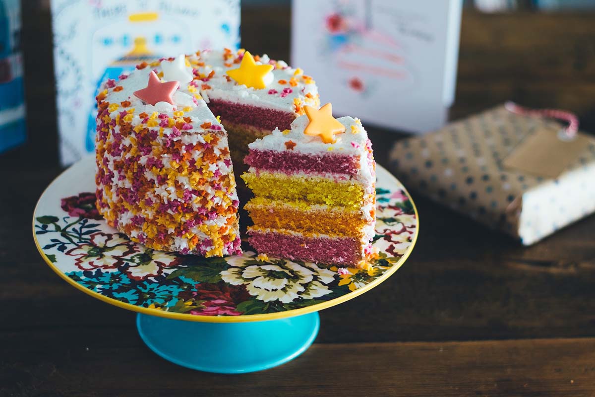 Personalized birthday cake