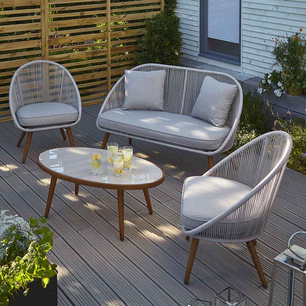 classy and colourful garden furniture