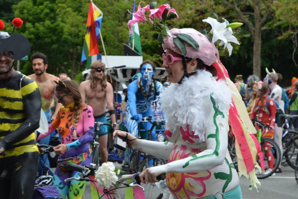 Seattle's Solstice Naked Bike Ride and Solstice Festival Pictures