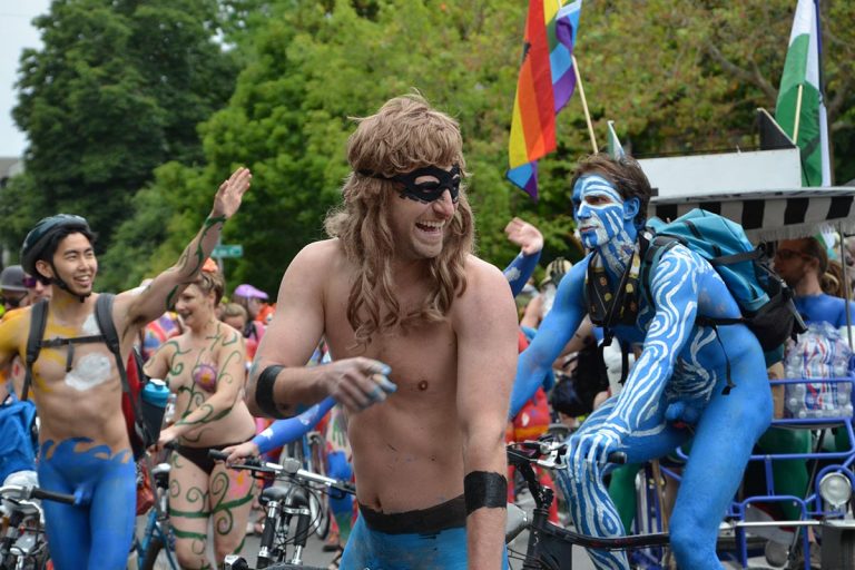 Seattle's Solstice Naked Bike Ride and Solstice Festival Pictures