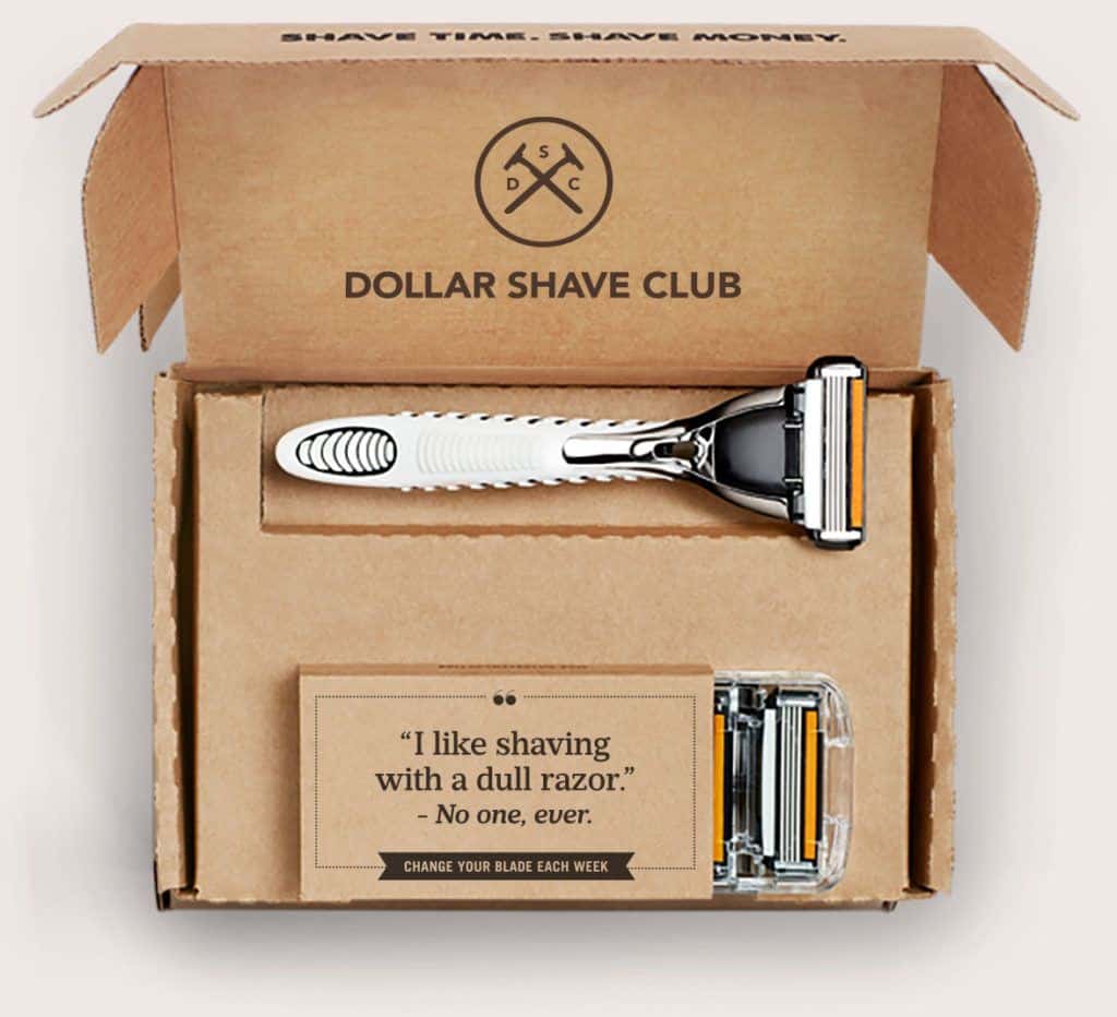 a shaving subscription