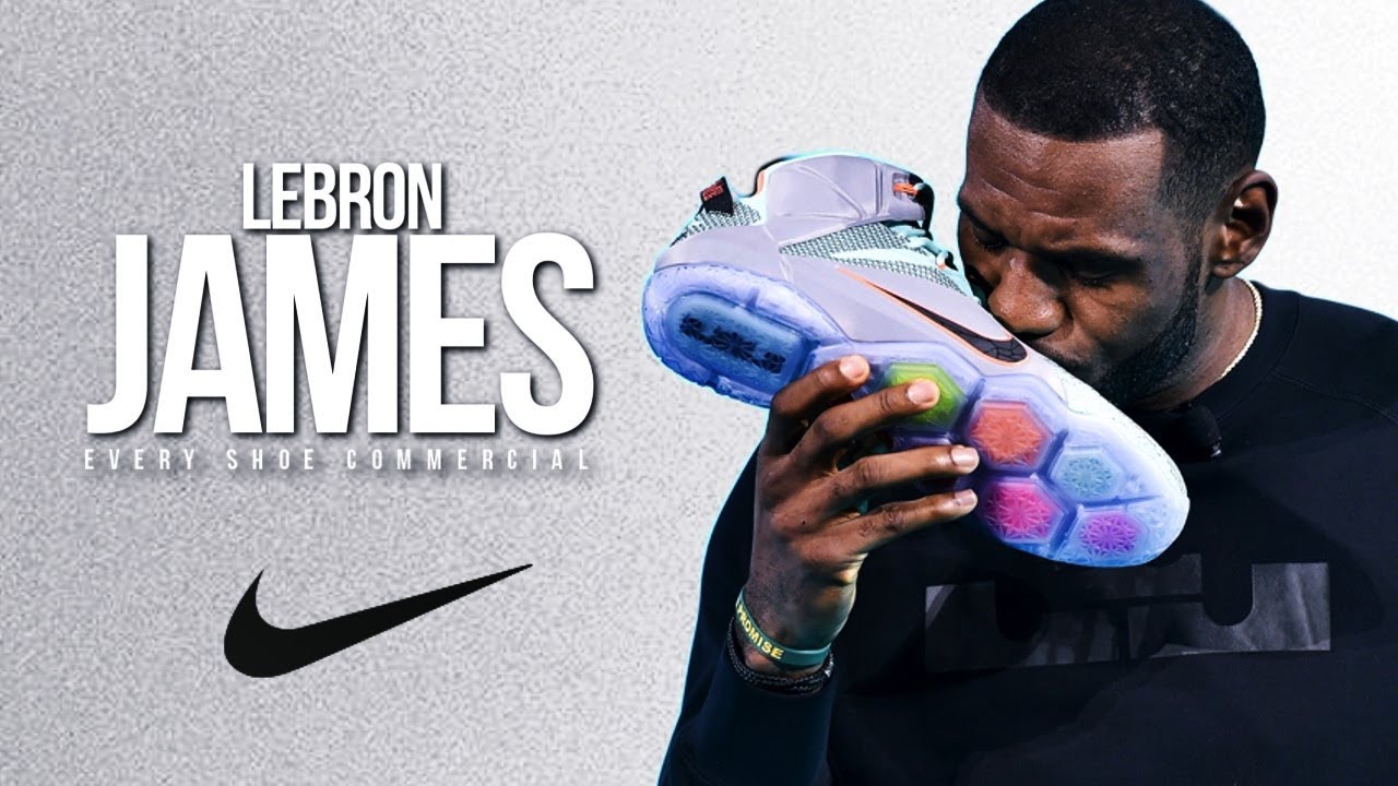 LeBron James the athlete advertises Nike since his 2003 start in the NBA.