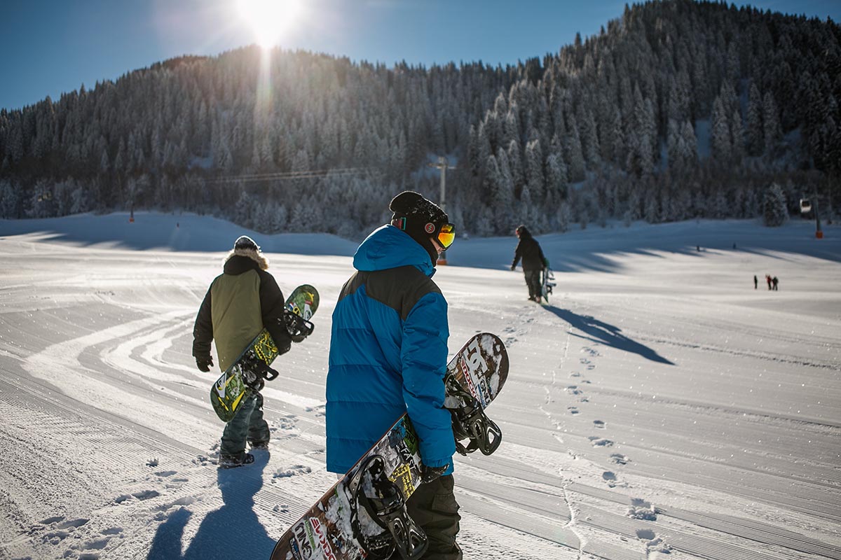 a skiing or snowboarding one.