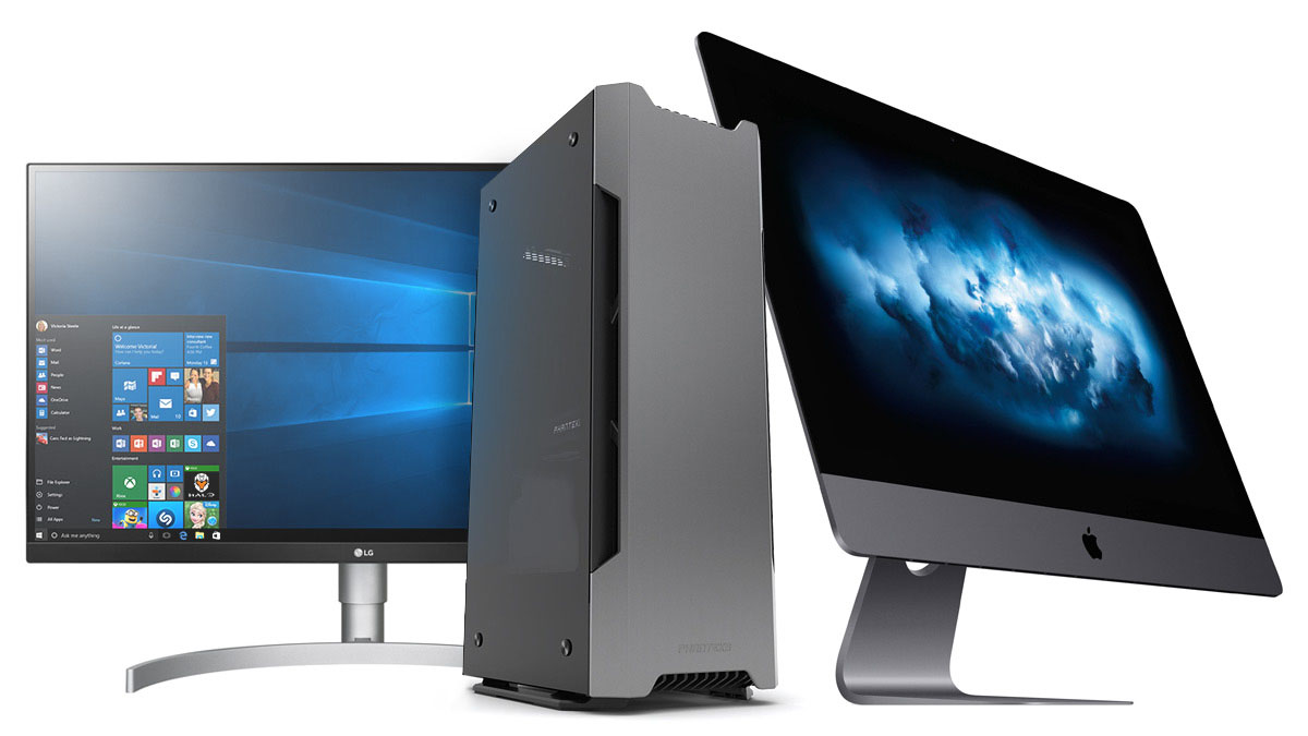 pc workstation v iMac pro