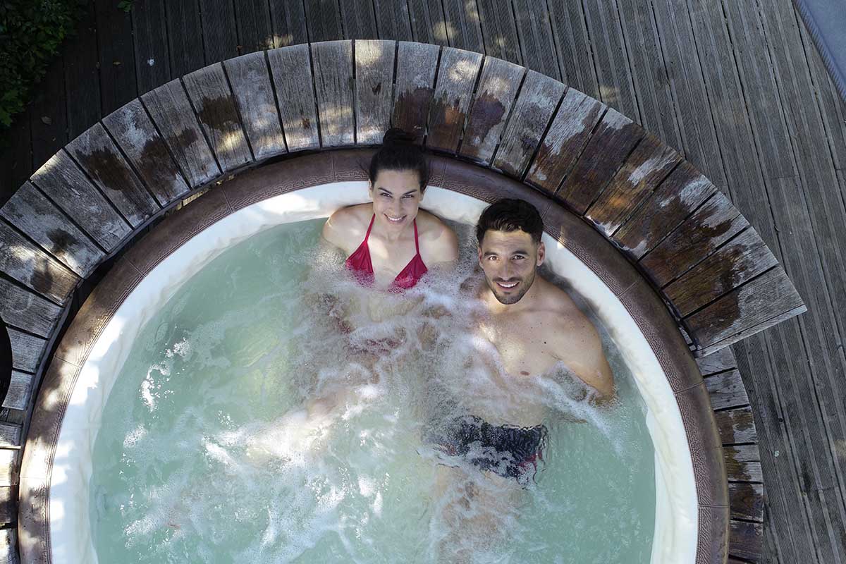 Garden With A Hot Tub