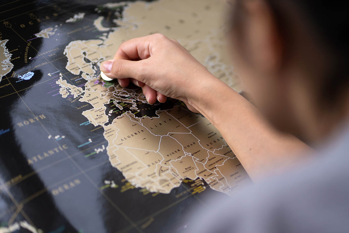 Scratch-off Travel Map