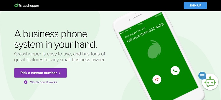 Grasshopper is a business phone service