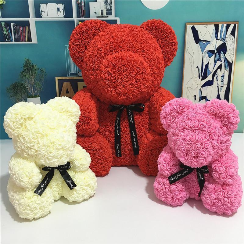Stylish Bear Rose Gift Items for Love Partners