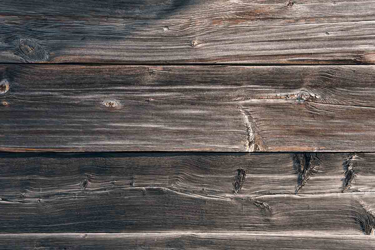 aging wood deck